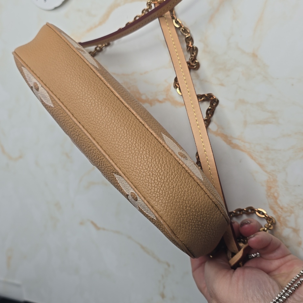 Louis Vuitton Empreinte Monogram Giant Multi Pochette Accessories Arizona Creme - Picture 7 of 16